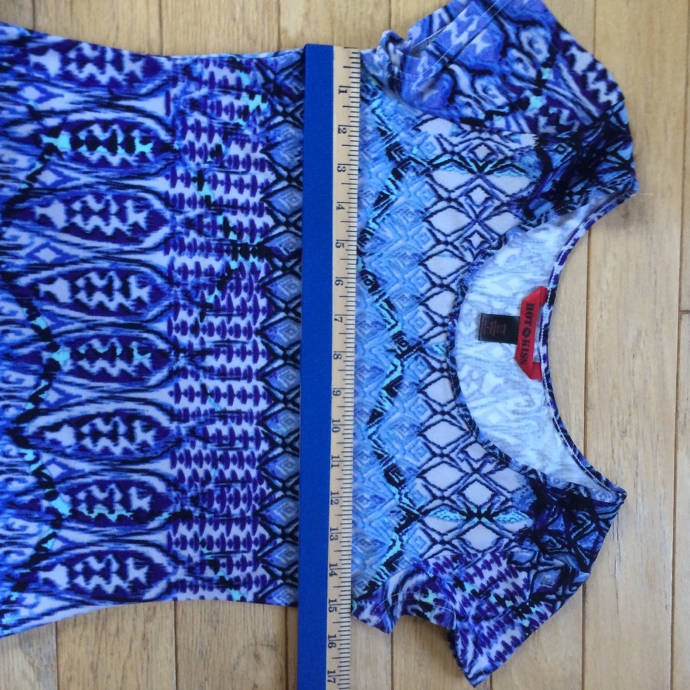 Blue Pattern dress - Picture 4 of 5
